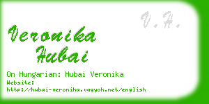 veronika hubai business card